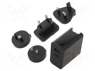 Power supply: switched-mode; mains,plug; 4.5VDC,; 5A; 65W; 81.39% POS
