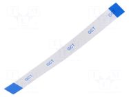 FFC tape; Cores: 12; Tape ph: 0.5mm; L: 76mm; 500mA; 60V; FFC5-TIN GCT