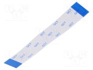 FFC tape; Cores: 24; Tape ph: 0.5mm; contacts on the same side GCT