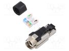 Plug; RJ45; PIN: 8; Cat: 6; shielded; Layout: 8p8c; for cable BEL FUSE