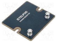 Resistor: thick film; screw; 100Ω; 200W; ±10%; 38x38x2mm; 100ppm/°C TELPOD