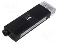 Hand microscope; Mag: x200; plastic QOLTEC