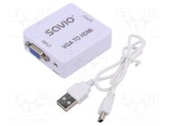 Converter; Features: works with FullHD, 1080p; white SAVIO