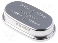 Re-battery: Ni-MH; coin,V200H; 1.2V; 200mAh; 25.4x13.9x7.1mm VARTA MICROBATTERY