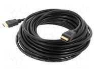 Cable; HDMI plug,both sides; Len: 10m; black; HDMI 1.4; black SAVIO