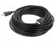 Cable; HDMI plug,both sides; HDMI 1.4; Len: 10m; black; 30AWG SAVIO