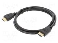 Cable; HDMI plug,both sides; Len: 1m; black; HDMI 1.4; black; 30AWG SAVIO