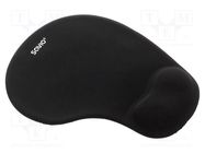Mouse pad; black; Features: gel SAVIO