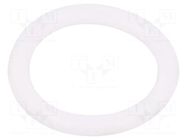 O-ring gasket; silicone; Thk: 4mm; Øint: 25mm; white; -60÷160°C ORING USZCZELNIENIA TECHNICZNE