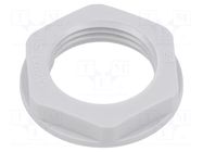 Nut; M20; polyamide; 26mm; light grey; Thread: metric; Pitch: 1.5 TE Connectivity