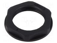 Nut; M25; polyamide; 32mm; black; Thread: metric; Pitch: 1.5 TE Connectivity