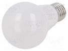 LED lamp; warm white; E27; 220/240VAC; 806lm; P: 8.5W; 200°; 3000K V-TAC