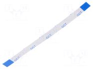 FFC tape; Cores: 8; Tape ph: 0.5mm; L: 76mm; 500mA; 60V; FFC5-TIN GCT