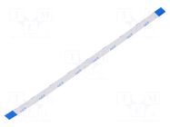 FFC tape; Cores: 8; Tape ph: 0.5mm; L: 127mm; 500mA; 60V; FFC5-TIN GCT