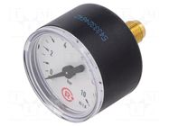 Manometer; 0÷10bar; 40mm; non-aggressive liquids,inert gases PNEUMAT