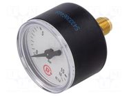Manometer; 0÷16bar; G 1/8",rear connection; 40mm; Temp: -20÷60°C PNEUMAT