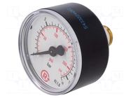 Manometer; 0÷16bar; G 1/4",rear connection; 50mm; Temp: -20÷60°C PNEUMAT