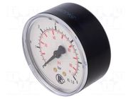 Manometer; 0÷6bar; 63mm; non-aggressive liquids,inert gases PNEUMAT