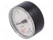 Manometer; 0÷16bar; G 1/4",rear connection; 63mm; Temp: -20÷60°C PNEUMAT