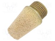 Sound suppression silencer; Thread: G 1/8"; sintered bronze PNEUMAT