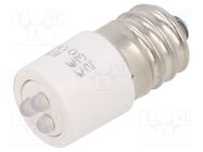 LED lamp; white; E14; 230VDC; 230VAC; -20÷60°C; Mat: plastic CML INNOVATIVE TECHNOLOGIES