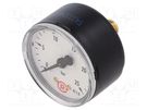 Manometer; 0÷25bar; 50mm; non-aggressive liquids,inert gases PNEUMAT
