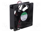 Fan: DC; axial; 12VDC; 92x92x25mm; 54.88m3/h; 32.7dBA; ball bearing SUNON