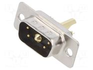 Connector: Special D-Sub; PIN: 5(1+4); plug; male; for cable; MHCD MH CONNECTORS