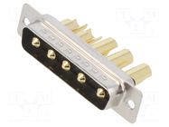 Connector: Special D-Sub; PIN: 5; plug; male; for cable; soldering MH CONNECTORS