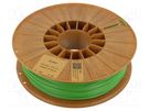 Filament: ASA; 1.75mm; green; 220÷250°C; 700g; Table temp: 90÷110°C ROSA 3D