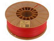 Filament: ABS+; 1.75mm; red; 230÷270°C; 1kg; Table temp: 80÷110°C ROSA 3D