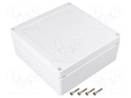 Enclosure: multipurpose; X: 150mm; Y: 150mm; Z: 60mm; ZP; ASA; white KRADEX