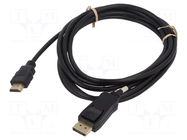 Cable; DisplayPort plug,HDMI plug; DisplayPort 2.0,HDMI 2.1 GOOBAY