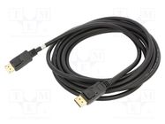 Cable; DisplayPort 2.1; DisplayPort plug,both sides; 5m; black Goobay