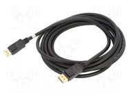 Cable; DisplayPort plug,both sides; 5m; black; DisplayPort 2.1 Goobay