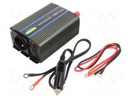 Converter: DC/AC; 300W; Uout: 230VAC; 12VDC; 106x180x55mm; 90% QOLTEC