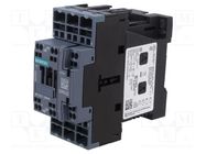 Contactor: 3-pole; NO x3; Auxiliary contacts: NO + NC; 24VDC; 32A SIEMENS