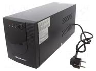 Power supply: UPS; 900W; 1.5kVA; 220V; 375x139x165mm; Ubatt: 12V QOLTEC