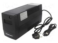 Power supply: UPS; 360W; 650VA; 230V; 286x100x144mm; 7Ah; Ubatt: 12V QOLTEC