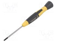 Screwdriver; Torx®; precision; TX08; ESD; Blade length: 50mm LINDSTRÖM