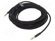 Cable; Jack 3.5mm 3pin plug,both sides; 5m; Plating: gold-plated VENTION