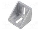 Angle bracket; for profiles; Width of the groove: 8mm; W: 40mm FATH