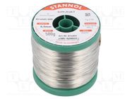 Tin; lead free; Sn96,5Ag3Cu0,5; 0.5mm; 500g; reel; 2.5% STANNOL