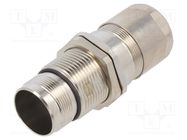 Enclosure: for M23 connectors; ComLock,external thread; EMC 