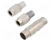 Connector: M12; coupler; PIN: 8; Cat: 6a; shielded; for cable; IDC PHOENIX CONTACT