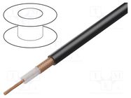 Wire: coaxial; RG213U; stranded; Cu; PVC; black; 10.3mm; CPR: Eca SIVA CAVI