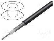 Wire: coaxial; RG214/U; stranded; Cu; LSZH; black; 10.8mm; CPR: Eca SIVA CAVI