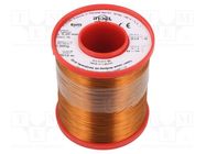 Coil wire; double coated enamelled; 0.2mm; 1kg; -65÷180°C INDEL