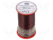 Coil wire; double coated enamelled; 2.5mm; 0.5kg; -65÷200°C INDEL