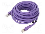 Patch cord; S/FTP; 6a; stranded; OFC; PVC; violet; 6m; 26AWG VENTION